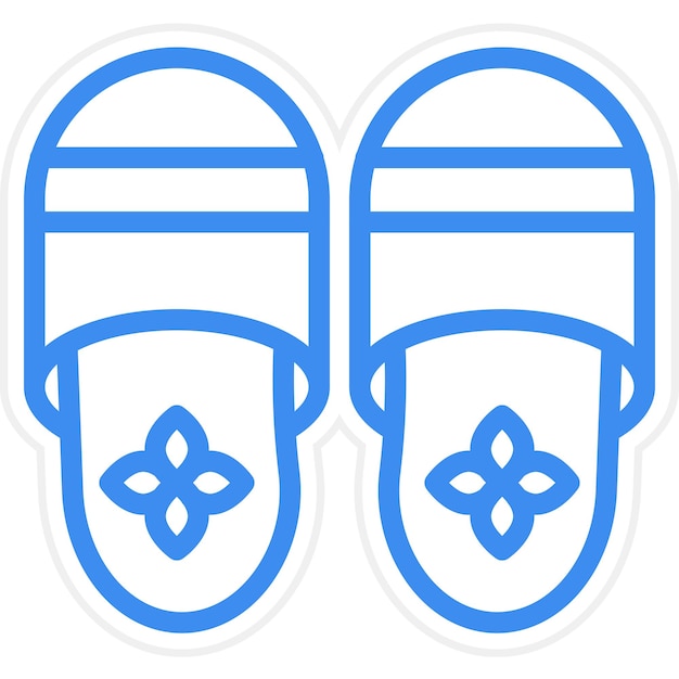 Estilo del icono de las zapatillas de diseño vectorial