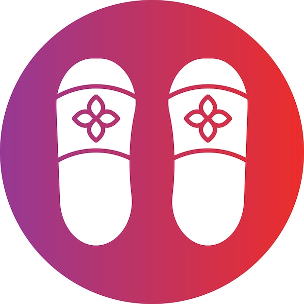 Estilo del icono de las zapatillas de diseño vectorial