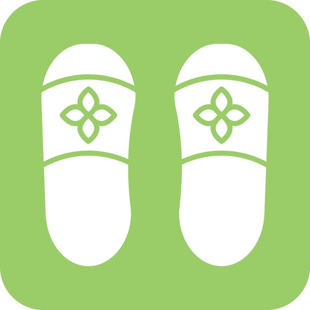 Estilo del icono de las zapatillas de diseño vectorial