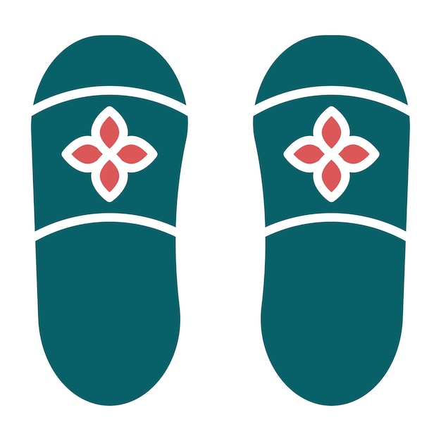Estilo del icono de las zapatillas de diseño vectorial