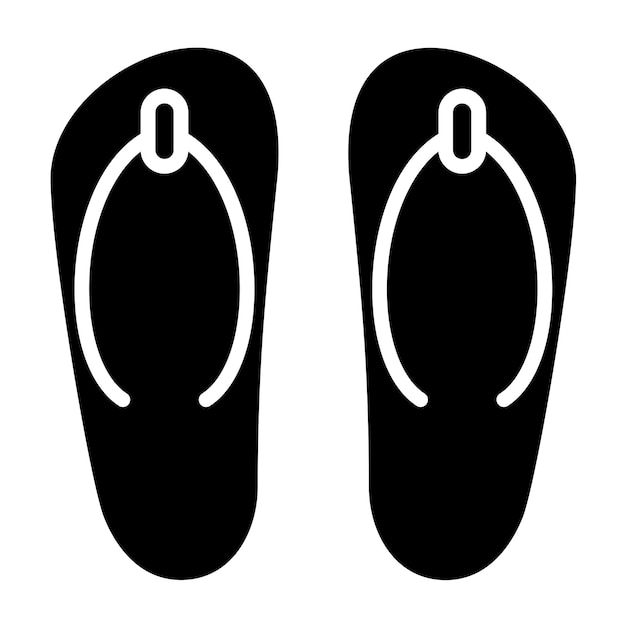 Estilo del icono de las zapatillas de diseño vectorial