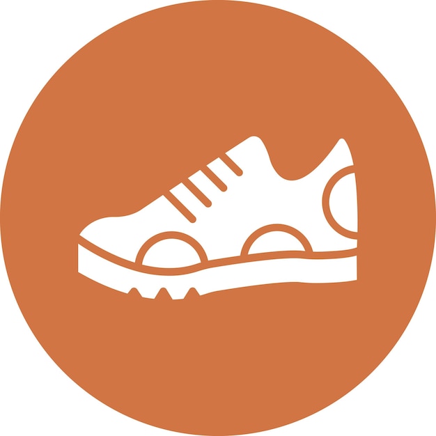 Estilo del icono del zapato de diseño vectorial