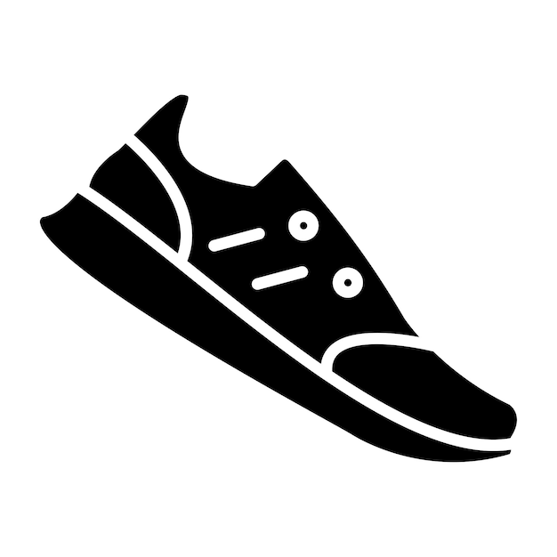 Estilo del icono del zapato de diseño vectorial
