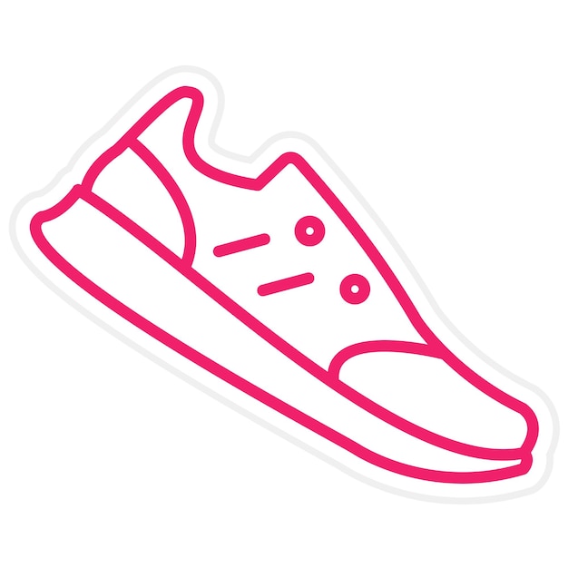 Estilo del icono del zapato de diseño vectorial