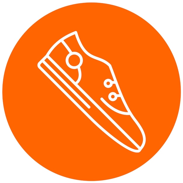 Estilo del icono del zapato de diseño vectorial