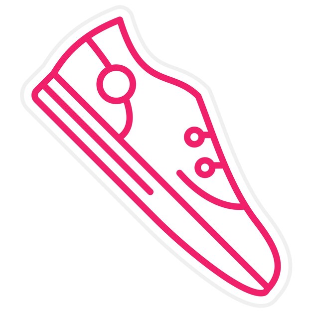 Estilo del icono del zapato de diseño vectorial