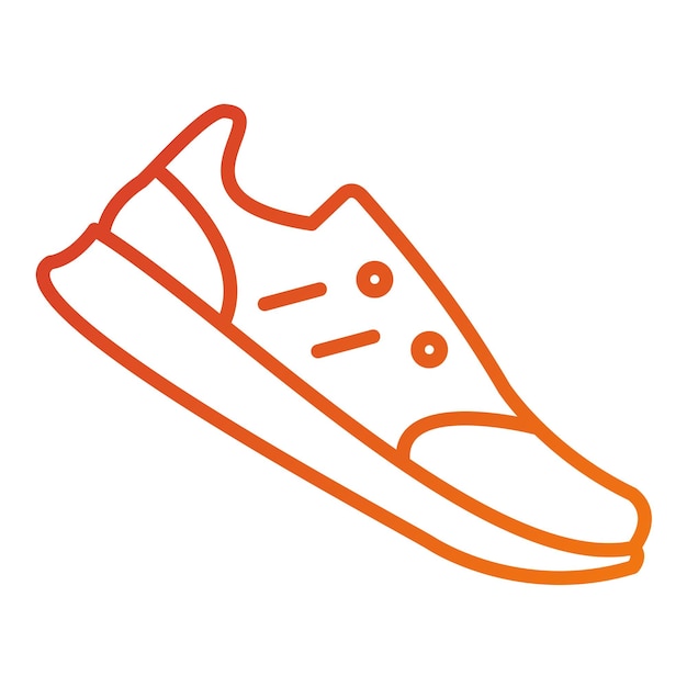 Estilo del icono del zapato de diseño vectorial