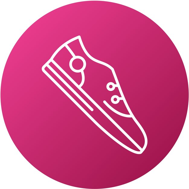 Estilo del icono del zapato de diseño vectorial