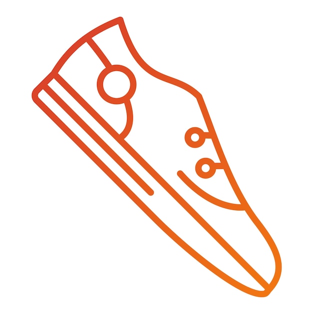 Estilo del icono del zapato de diseño vectorial