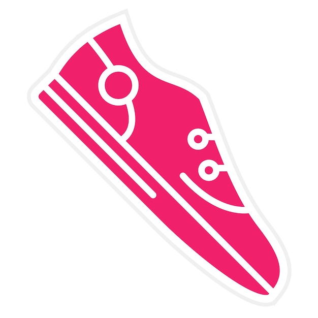 Estilo del icono del zapato de diseño vectorial