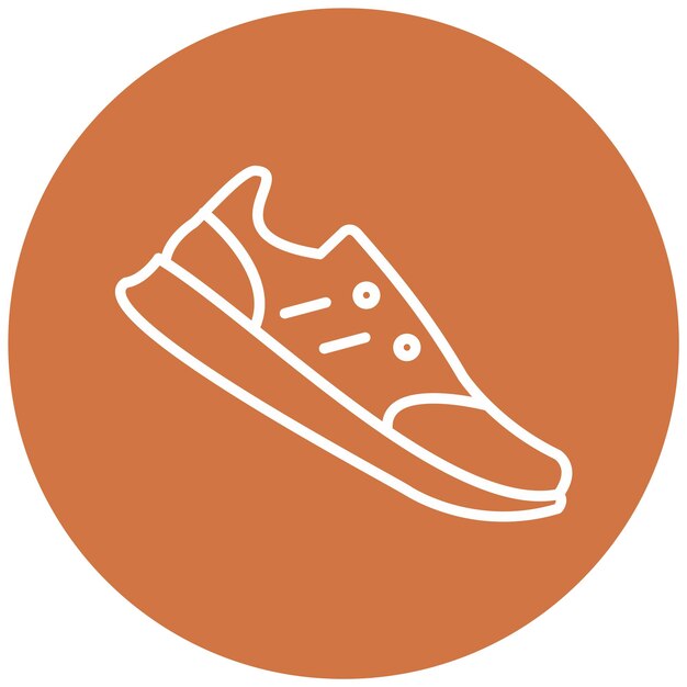 Estilo del icono del zapato de diseño vectorial