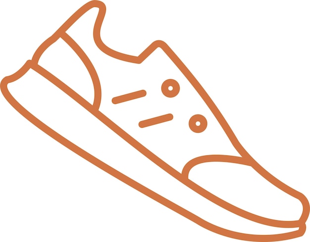 Estilo del icono del zapato de diseño vectorial