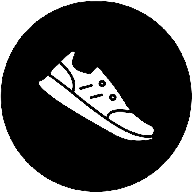 Estilo del icono del zapato de diseño vectorial