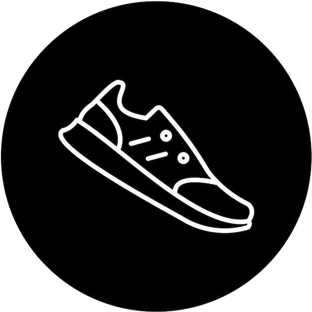 Estilo del icono del zapato de diseño vectorial