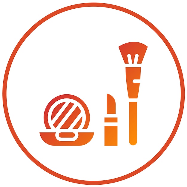 Estilo de íconos de cosméticos de diseño vectorial