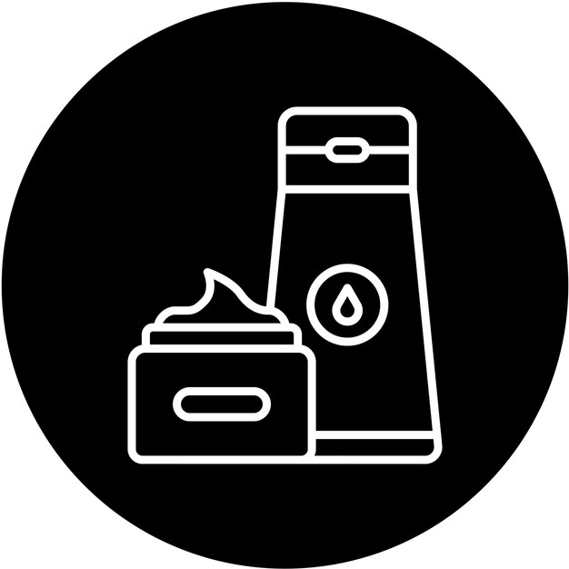 Estilo de íconos de cosméticos de diseño vectorial