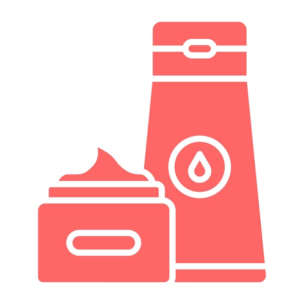 Estilo de íconos de cosméticos de diseño vectorial