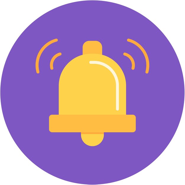 Estilo de ilustración del anillo vectorial de la campana