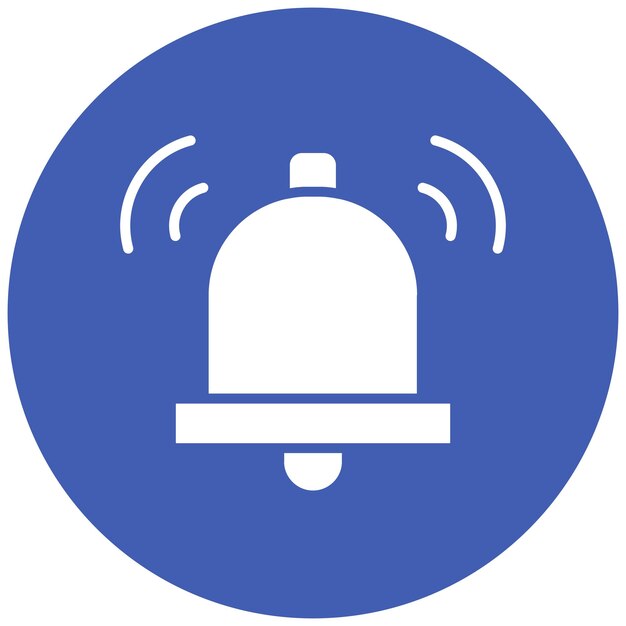 Estilo de ilustración del anillo vectorial de la campana