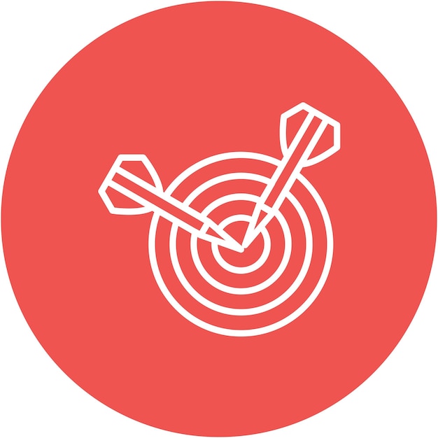 Estilo de ilustración del dardo vectorial