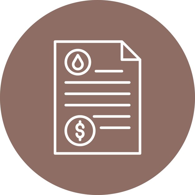 Estilo de ilustración del documento vectorial de aceite