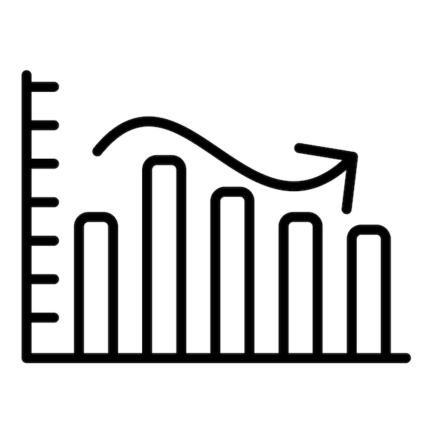 Estilo de ilustración del gráfico vectorial en forma de campana