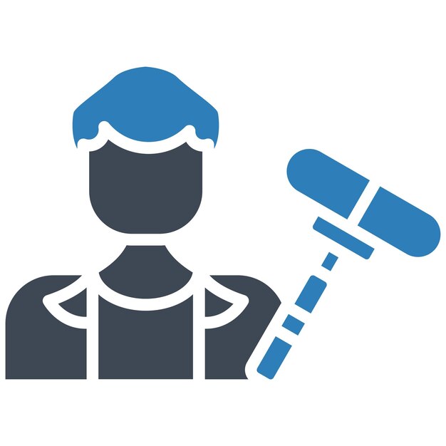 Estilo de ilustración del operador vectorial de boom