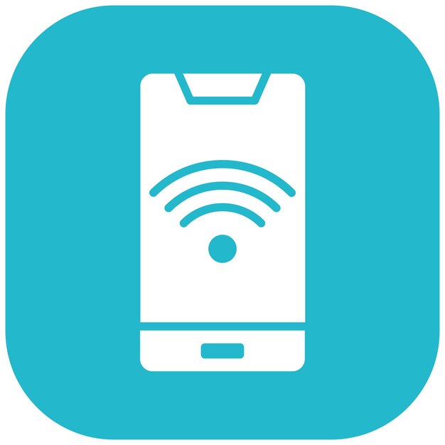 Estilo de la ilustración del vector de acceso del dispositivo