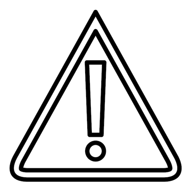 Estilo de ilustración del vector de advertencia de alarma