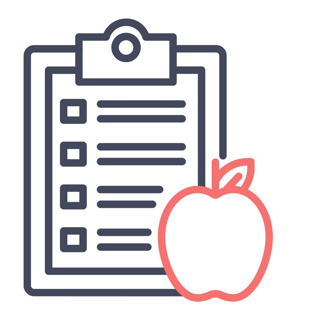 Estilo de ilustración del vector de alimentos dietéticos