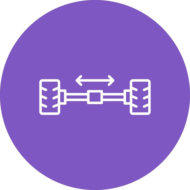 Estilo de ilustración del vector de alineación de la rueda
