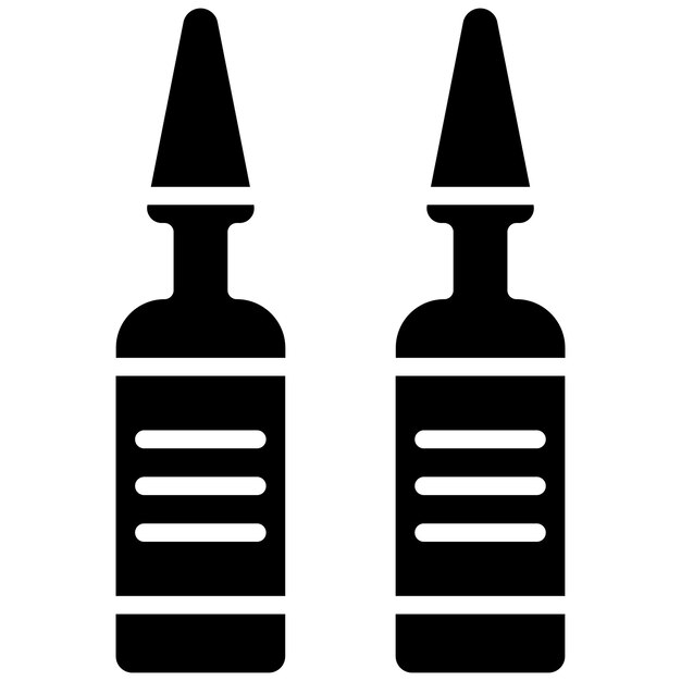 Estilo de ilustración del vector de la ampola