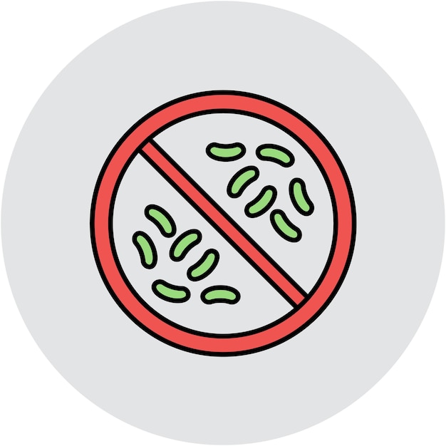 Estilo de ilustración del vector antibacteriano
