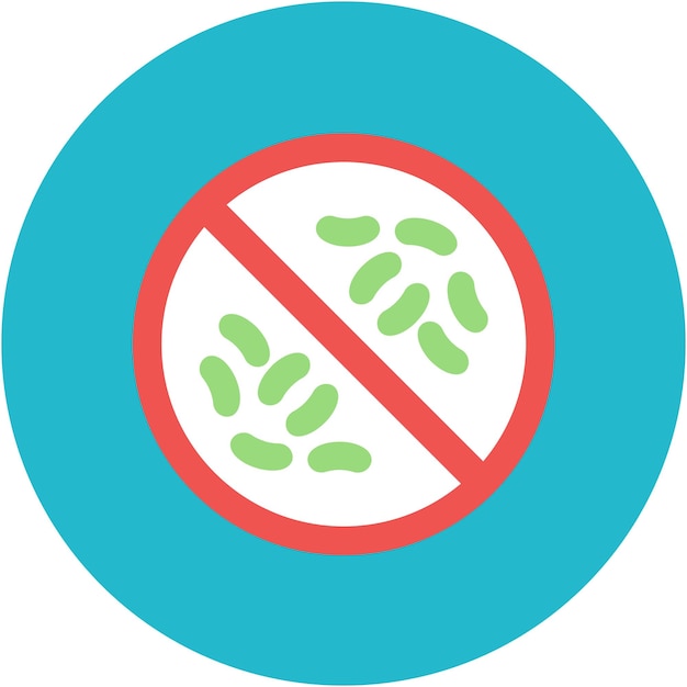 Estilo de ilustración del vector antibacteriano