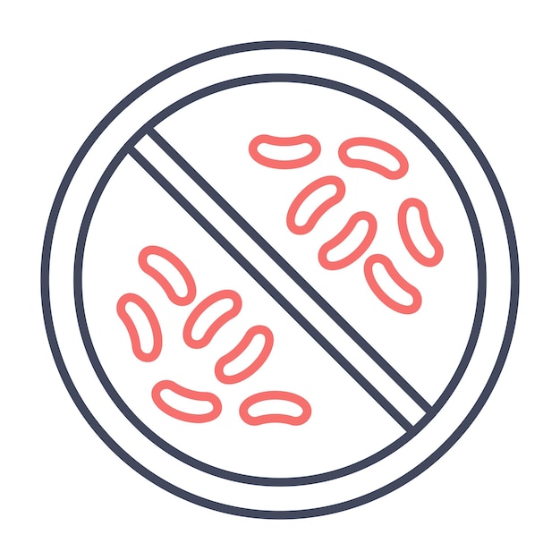 Estilo de ilustración del vector antibacteriano