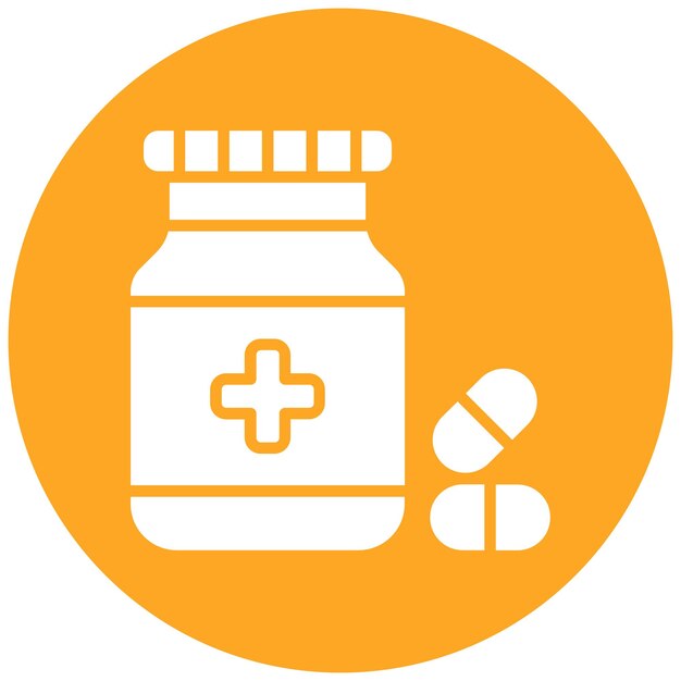 Estilo de ilustración del vector antibiótico