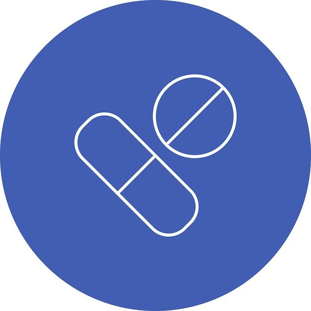 Estilo de ilustración del vector antibiótico