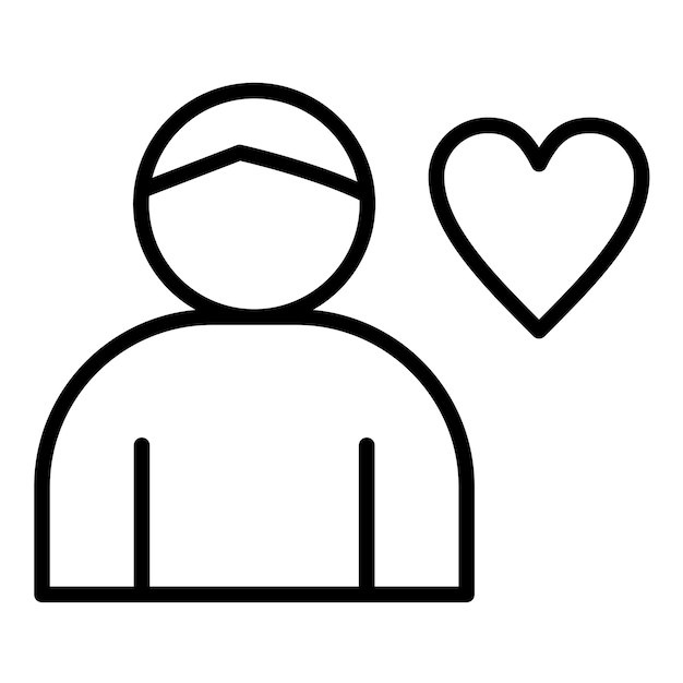 Estilo de ilustración del vector de autoestima