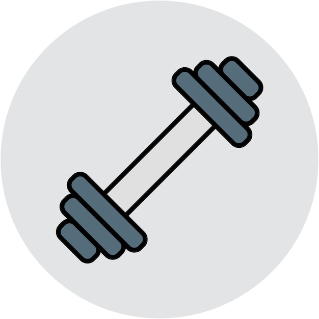 Estilo de la ilustración del vector de la barra de peso