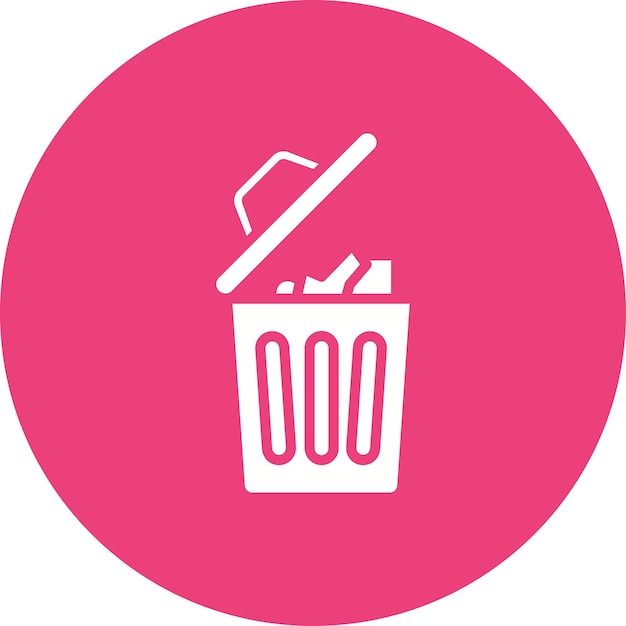 Estilo de ilustración del vector de basura