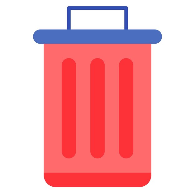 Estilo de ilustración del vector de la basura