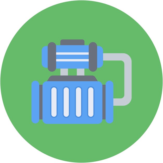 Estilo de ilustración del vector de la bomba de agua