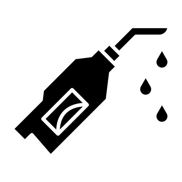 Estilo de ilustración del vector de la boquilla de aceite