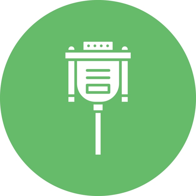 Estilo de ilustración del vector de cables Vga