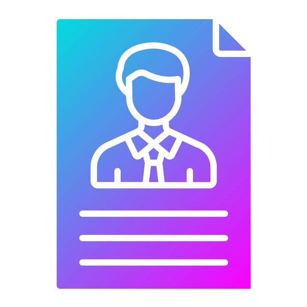 Estilo de la ilustración del vector candidato