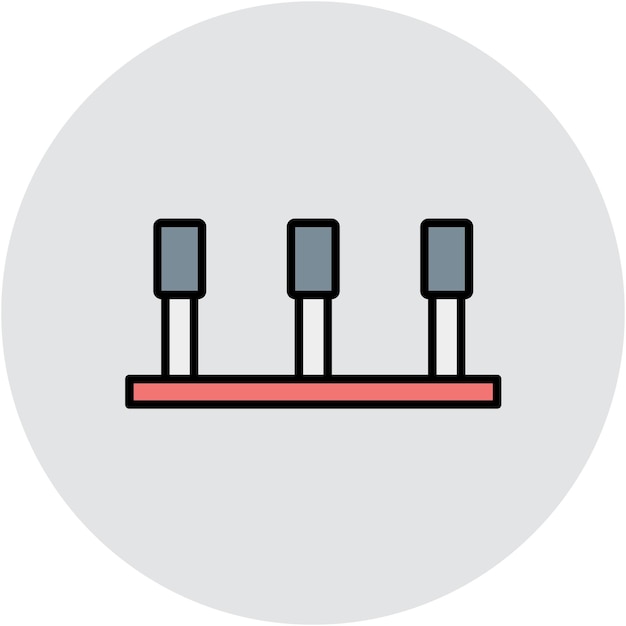Estilo de ilustración del vector de la carrera de obstáculos