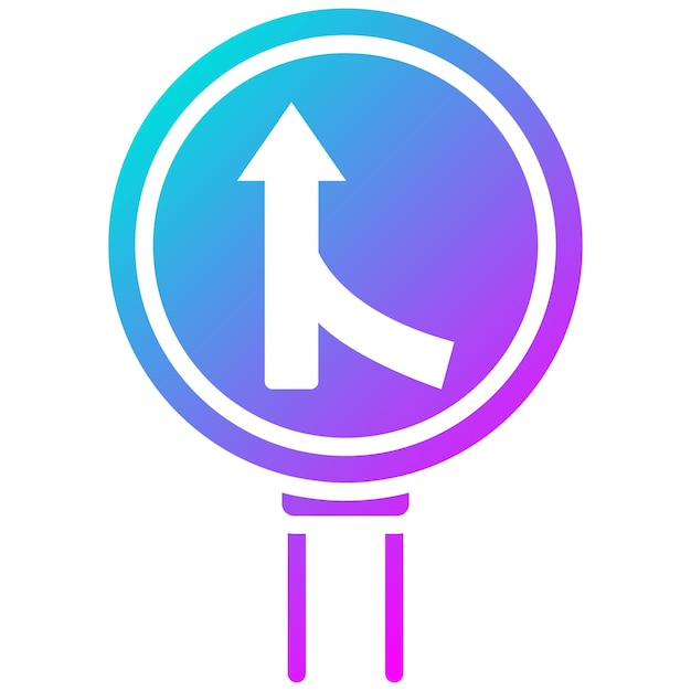 Estilo de ilustración del vector de la carretera de fusión