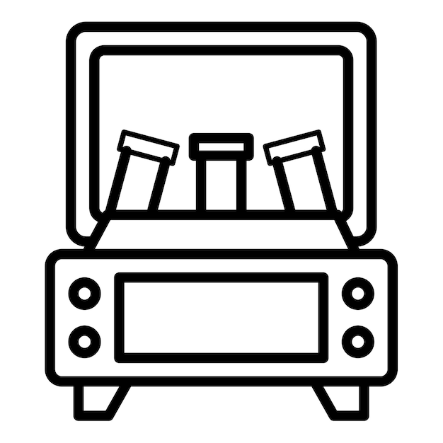 Estilo de la ilustración del vector de la centrifugadora