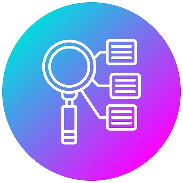 Estilo de la ilustración del vector de clasificación