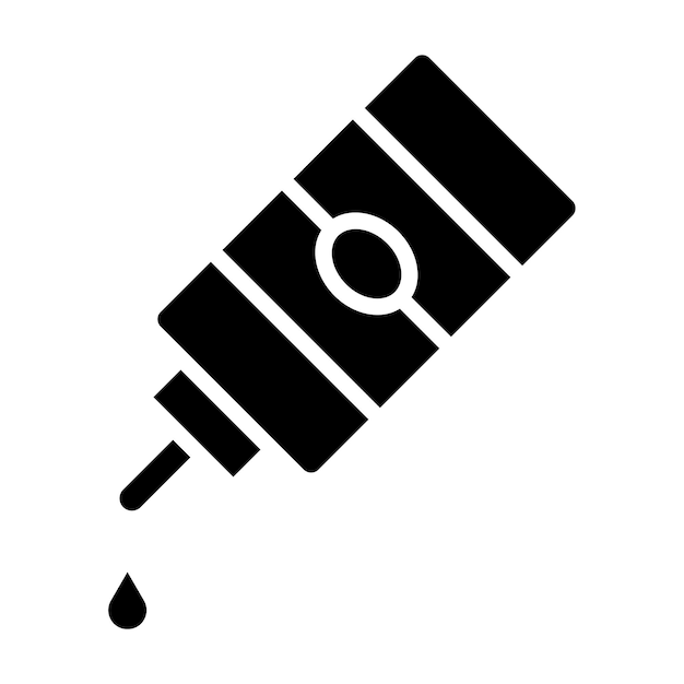 Estilo de la ilustración del vector de cola líquida